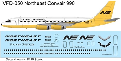 1:144 Northeast ('Yellowbird' cs) Convair 990