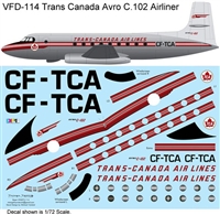 1:144 Trans Canada Airlines Avro C.102 Airliner