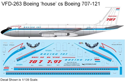 1:144 Boeing (house cs) Boeing 707-121