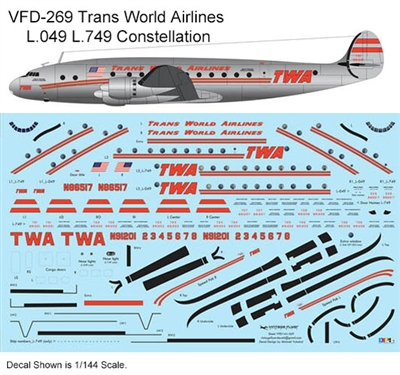 1:144 Trans World Airlines L.049 / L.749 Constellation (2nd cs)