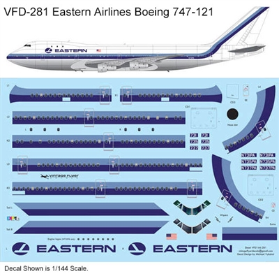 1:144 Eastern Airlines Boeing 747-121