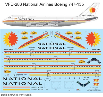 1:144 National Airlines Boeing 747-135