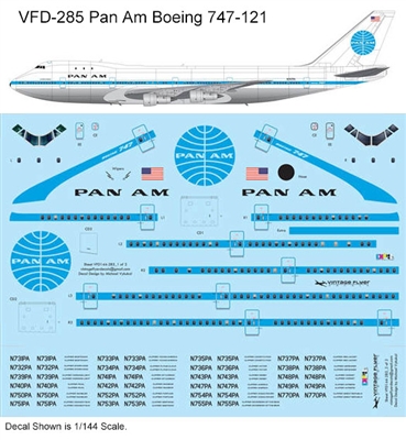 1:144 Pan Am Boeing 747-121