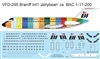 1:144 Braniff International ('Jellybean' cs) BAC 1-11-200