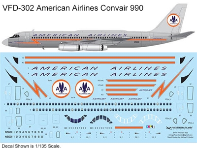 1:144 American Airlines (final cs) Convair 990