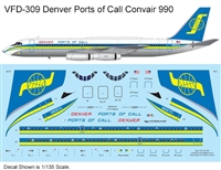 1:144 Denver Ports of Call Convair 990