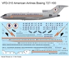 1:144 American Airlines (early cs) Boeing 727-100