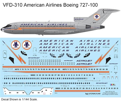 1:144 American Airlines (early cs) Boeing 727-100