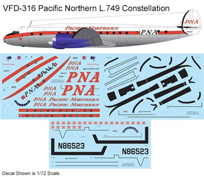 1:144 Pacific Northern Airlines (delivery cs) L.749 Constellation