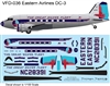 1:72 Eastern Airlines (early cs) Douglas DC-3 (Testor's Kit)
