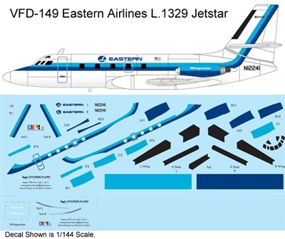 1:72 Eastern Airlines Lockheed 1329 Jetstar