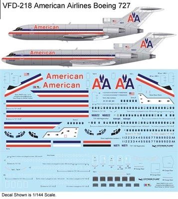 1:72 American Airlines Boeing 727-100 / -200