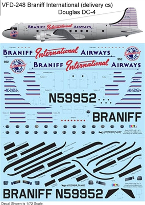 1:72 Braniff International (delivery cs) Douglas DC-4