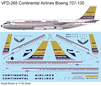 1:72 Continental Airlines Boeing 707-124