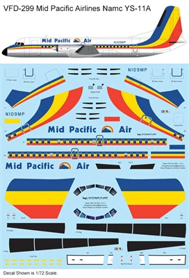 1:72 Mid Pacific Airlines Namc YS-11A