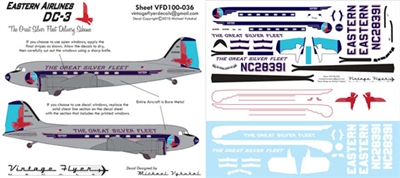 1:100 Eastern Airlines (early cs) Douglas DC-3