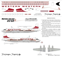 1:144 Western Airlines Douglas DC-6B