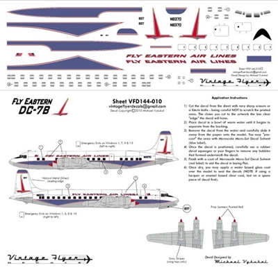 1:144 Eastern Airlines (1961 cs) Douglas DC-7B