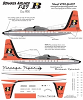 1:144 Bonanza Airlines Fokker F.27