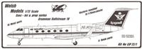 1:72 G.1159 Gulfstream 4, Saudia