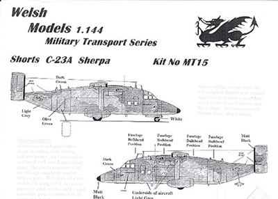 1:144 Shorts C.23A Sherpa, USAF