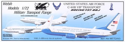 1:72 Boeing C.40B (737-700) USAF 'United States of America' VIP