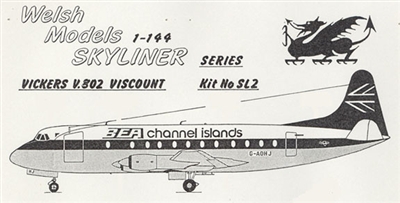 1:144 Vickers Viscount 806, BEA 'Speedjack'