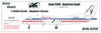 1:144 Saab 340B, American Eagle