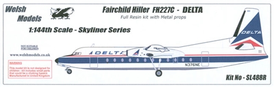 1:144 Fairchild Fh.227C, Delta Airlines