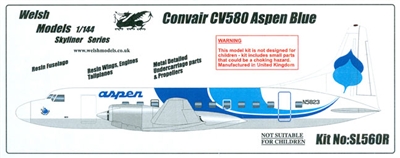 1:144 Convair 580, Aspen Airways (Blue cs)