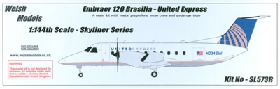 1:144 Embraer 120 Brasilia, United Express