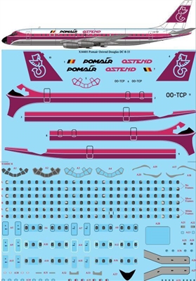 1:144 Pomair Ostend Douglas DC-8-30