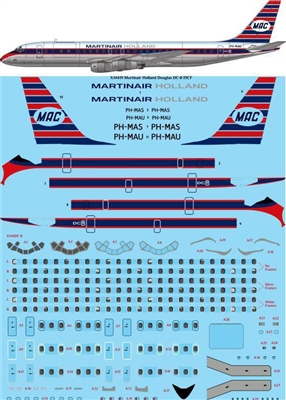 1:144 Martinair Holland Douglas DC-8-55CF