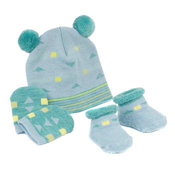 Sweet Feet 224 Mini Shapes Baby Hat Set