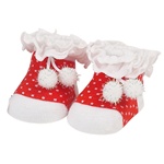 Sweet Feet 719 Sparkly Pom Pom Baby Shoe Socks