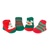 Sweet Feet 745 Jolly Holiday Multi Baby Shoe Socks - 4 Pair