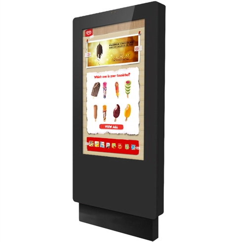 49" Outdoor PCAP Freestanding Multi Touch Screen Poster