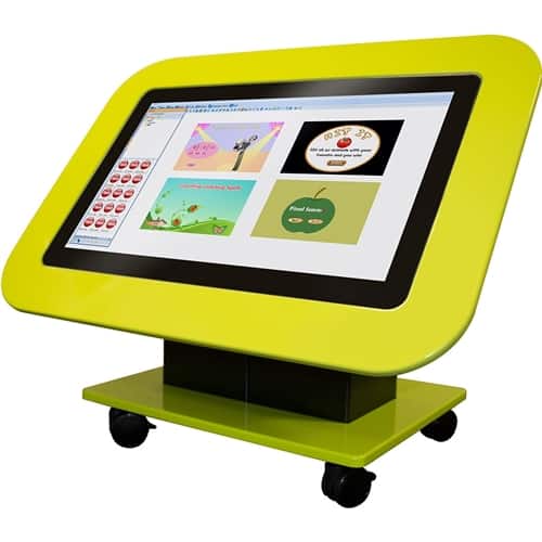 Genee 43" G-Touch Table with software included on Stand with lockable Castors