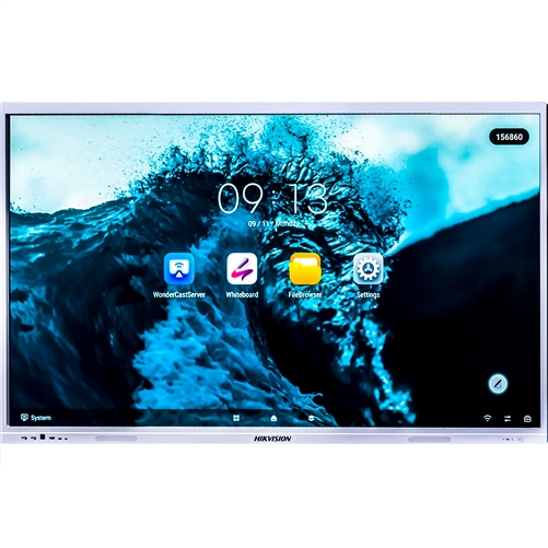 HIKVISION 86" Interactive Display Ultra DS-D5C86RB/A 4K, EDLA Certified, Android 13, Built-in 64GB Storage, 40 Points Touch, USB Type-C & Bluetooth  5.0 + Free Wall Bracket