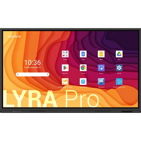 Newline 65" Lyra Pro TT-6523QA 4K Interactive Touch Screen with Android, Zero Bonding, USB Type-C, Enhanced WiFi 6 & Bluetooth 5.2