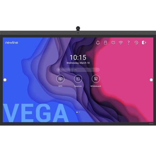 Newline VEGA TT-6522Z 65" 4K Interactive Touch Screen with Android and Mic Array with USB Type-C, Enhanced Wifi 6 & Bluetooth 5.0