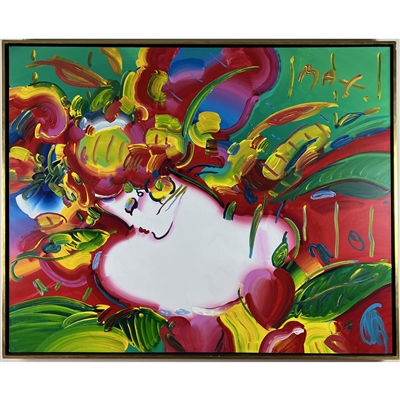 Flower Blossom Lady by Peter Max