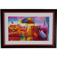 Nude with Umbrella by Peter Max