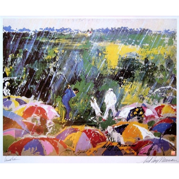 LeRoy Neiman The 16th Tee at the Masters Custom Framed Print