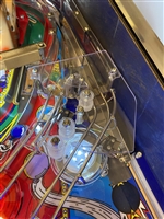 Clear Plastic piece above the Pop Bumpers on Williams Funhouse pinball machine