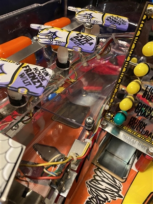 Clear Plastic Cover for the left ramp on Williams Funhouse pinball machine