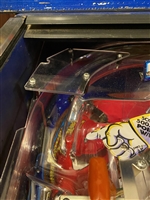 Clear Plastic piece above the Stairs Ramp on Williams Funhouse pinball machine