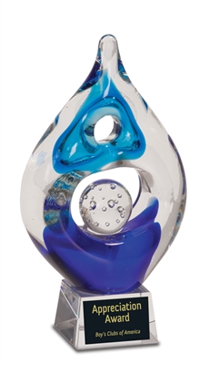 8 1/2 inch Winner Art Glass