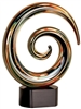 9 1/4 inch Swirl Art Glass