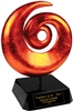 14" Orange Art Sculpture Award